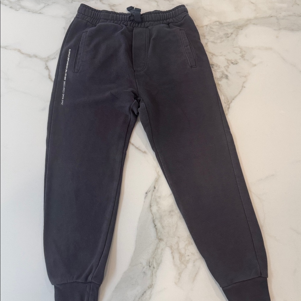 Zara Charcoal Elastic Waist Pants